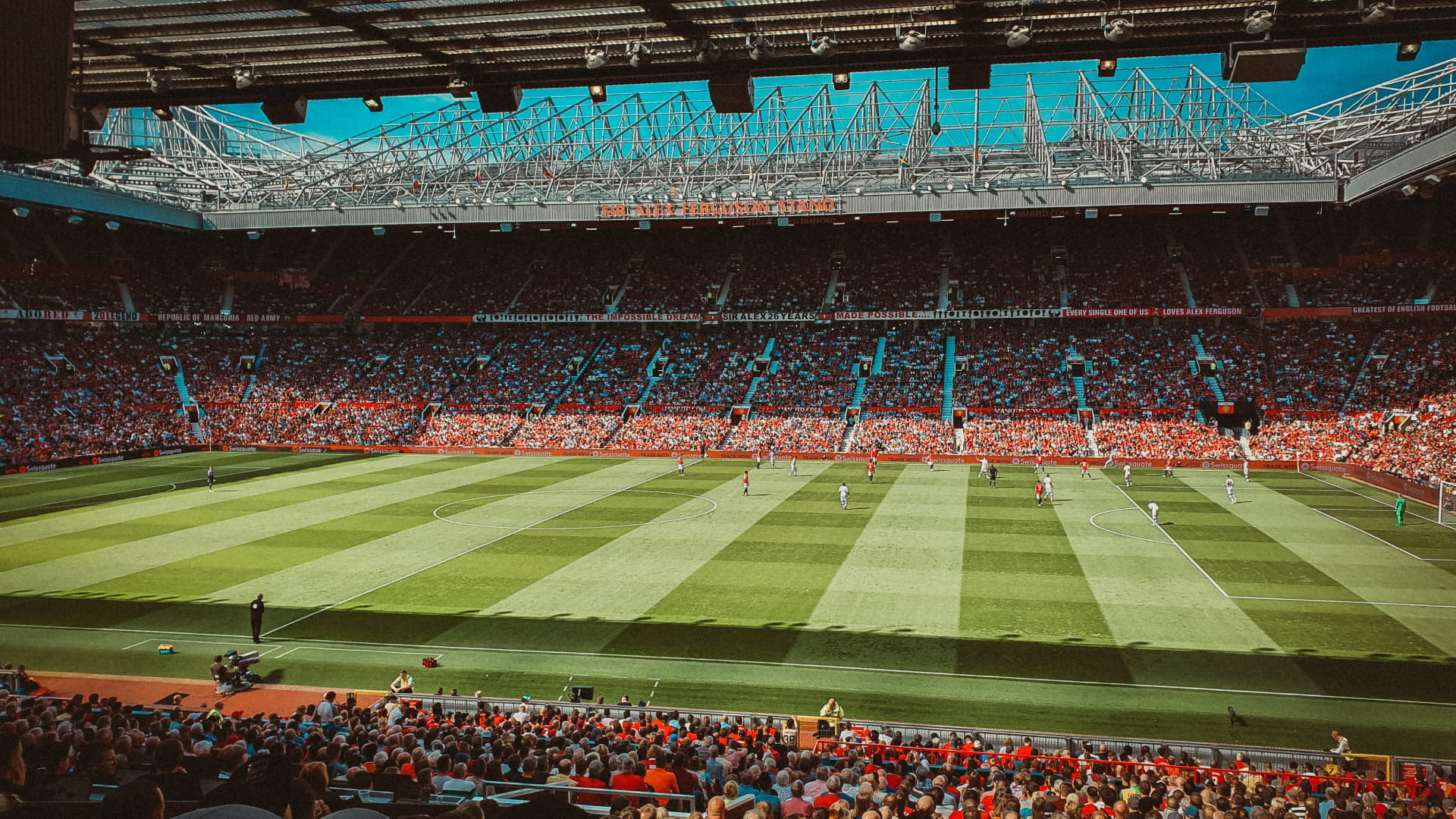Audience view of stadium